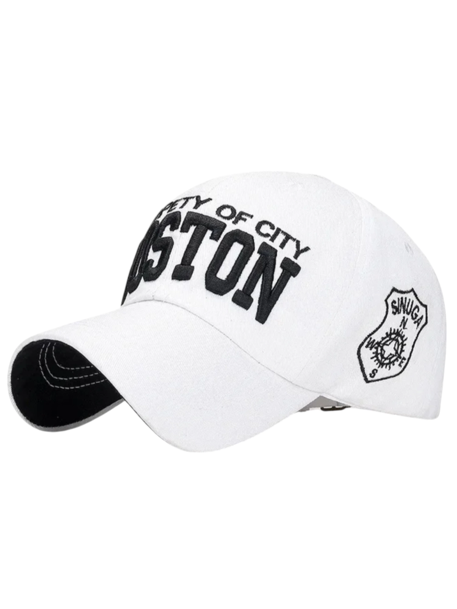 Boston Vintage Beyaz Kep Şapka