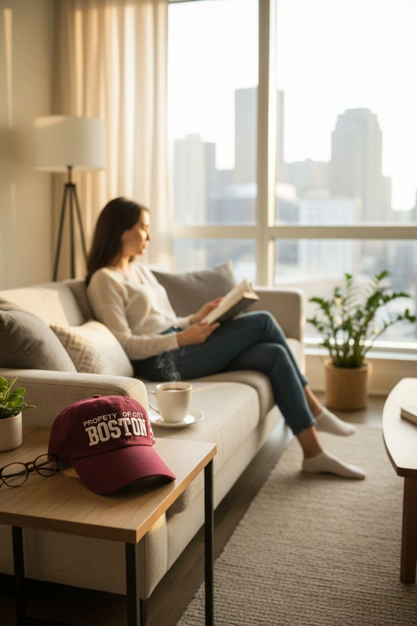 Boston Vintage Bordo Kep Şapka