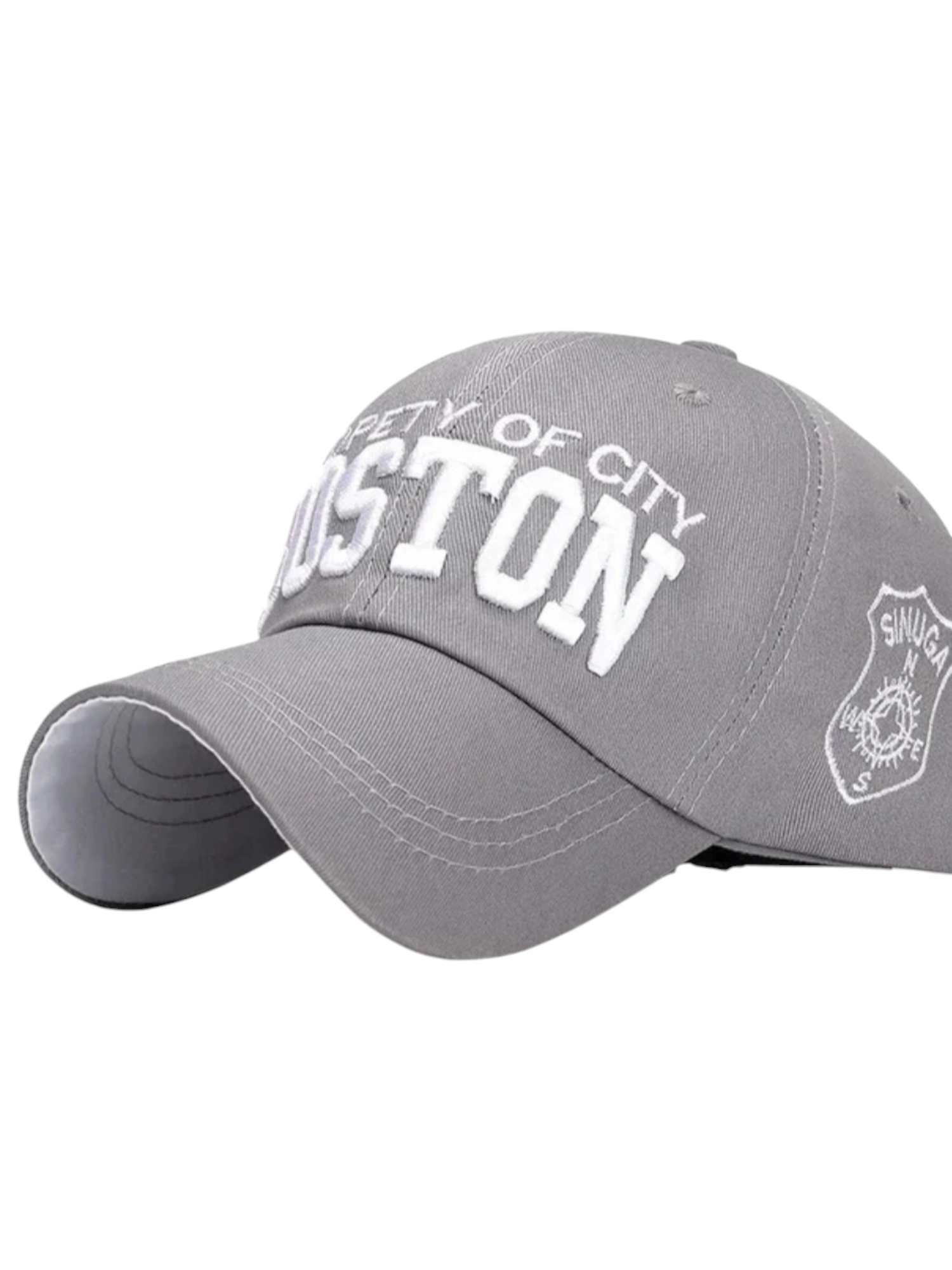 Boston Vintage Gri Kep Şapka