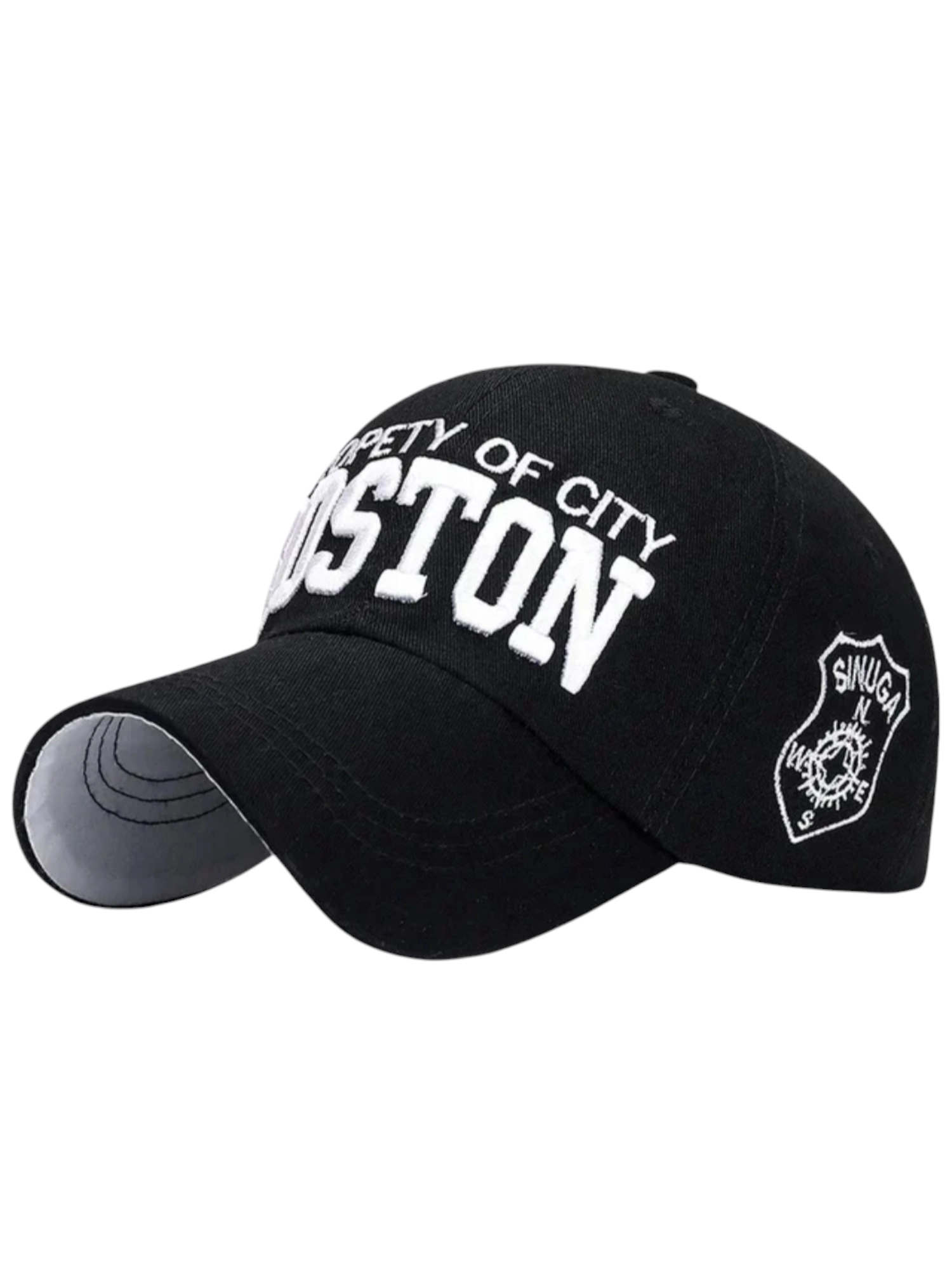 Boston Vintage Siyah Kep Şapka