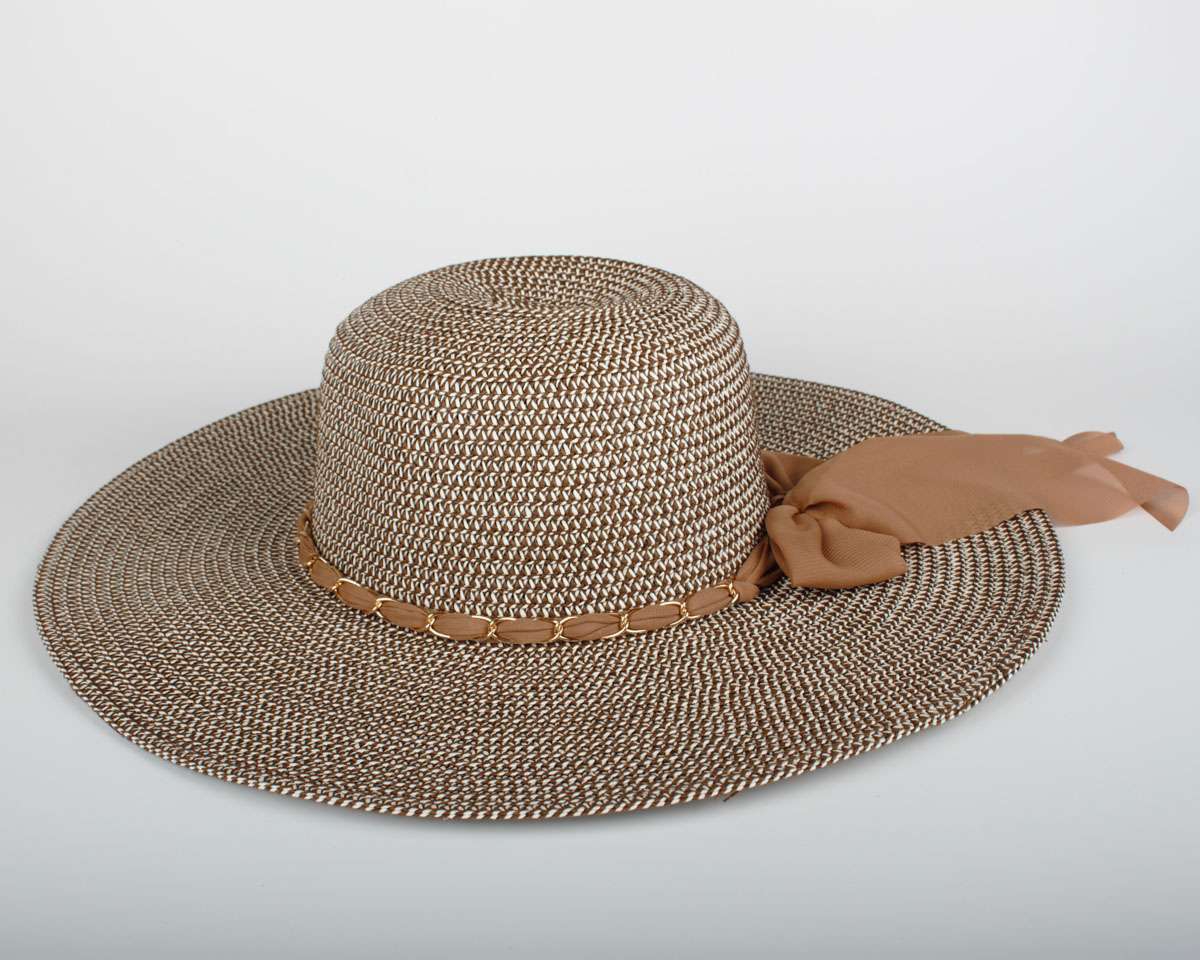 Kadın Kahverengi Hasır Şapka BYN01