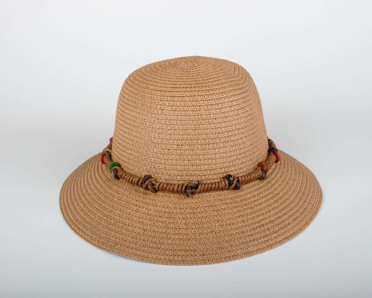 Kadın Kahverengi Hasır Şapka BYN20