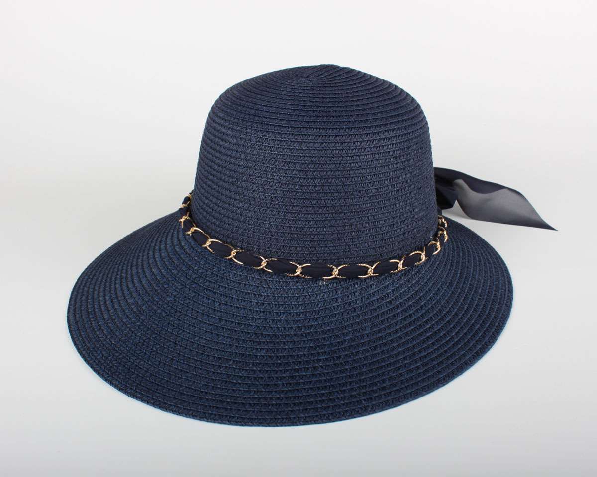 Kadın Lacivert Hasır Şapka BYN34