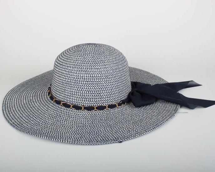 Kadın Lacivert Hasır Şapka BYN01