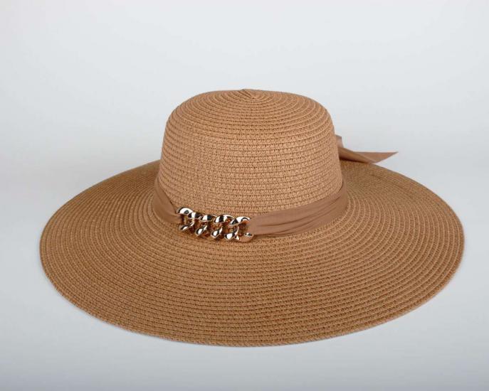 Kadın Kahverengi Hasır Şapka BYN03