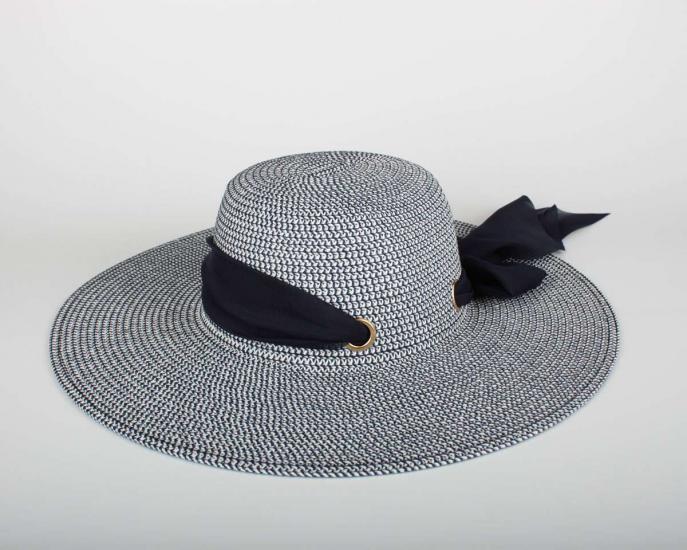 Kadın Lacivert Hasır Şapka BYN04