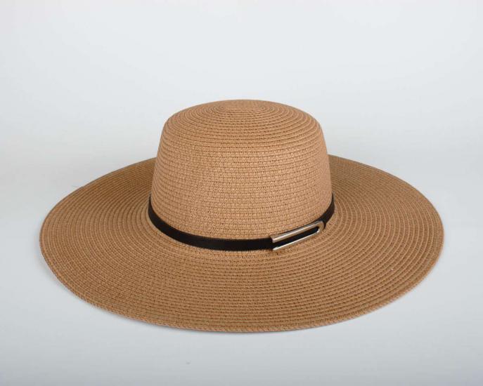 Kadın Kahverengi Hasır Şapka BYN06