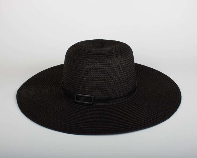 Kadın Siyah Hasır Şapka BYN11