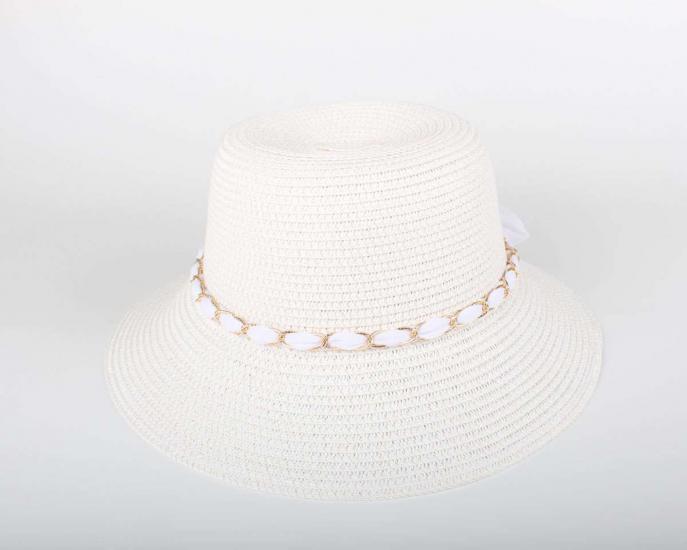 Kadın Beyaz Hasır Şapka BYN19