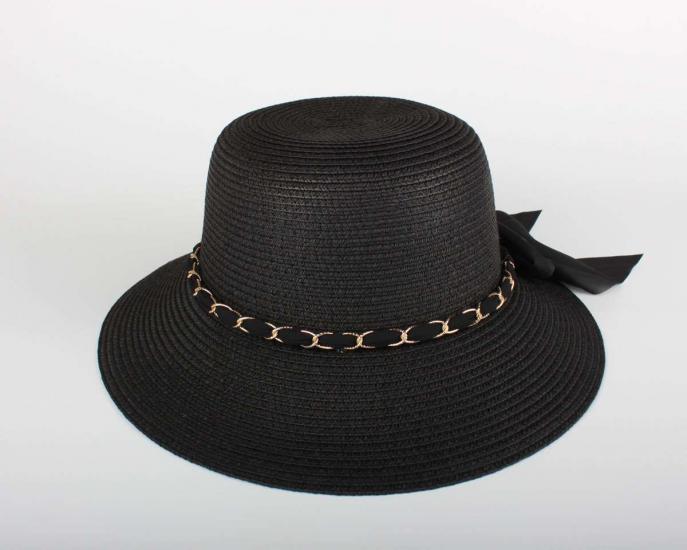 Kadın Siyah Hasır Şapka BYN19