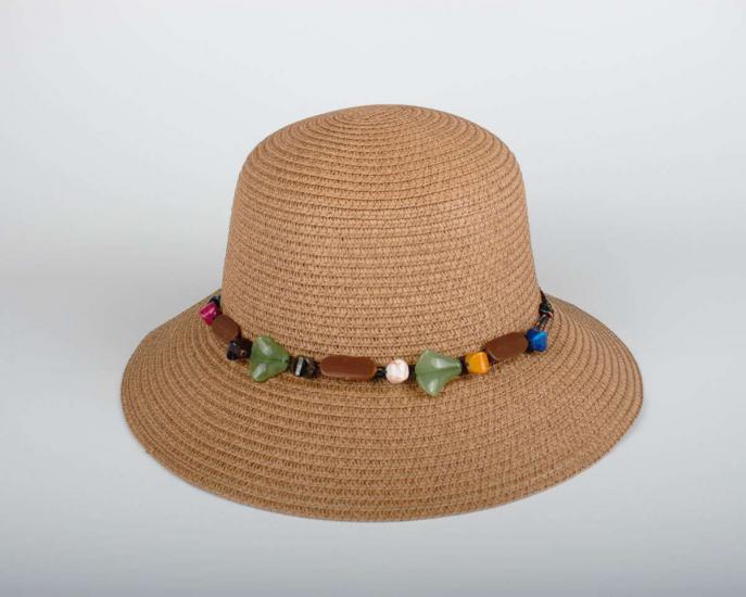 Kadın Kahverengi Hasır Şapka BYN21