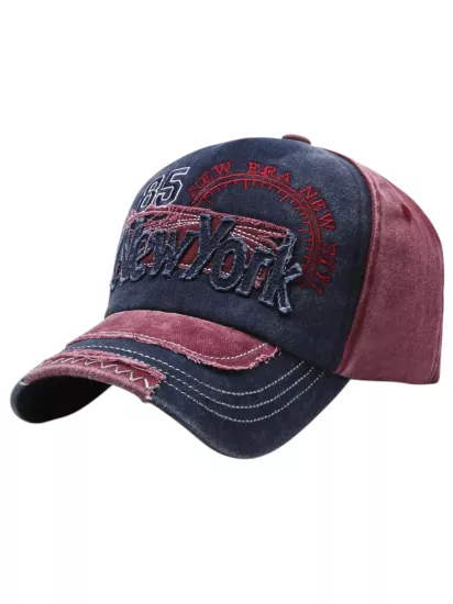 Newyork 85 Eskitme Bordo Kep Şapka