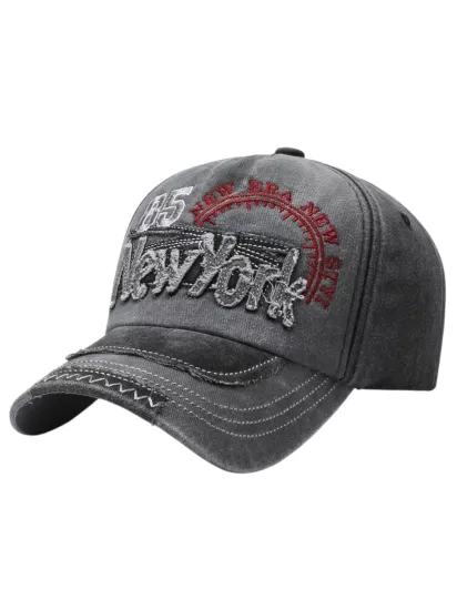 Newyork 85 Eskitme Siyah Kep Şapka