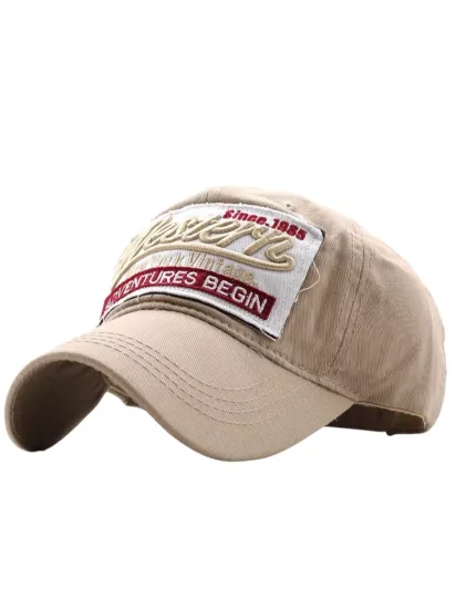 Western Vintage Krem Kep Şapka