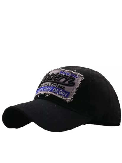 Western Vintage Siyah Kep Şapka