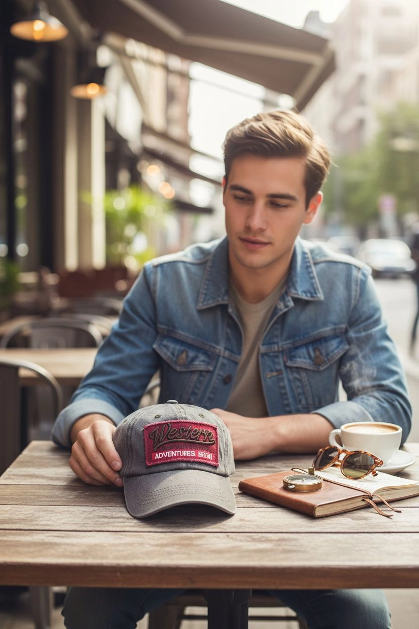 Western Vintage Eskitme Kahverengi Kep Şapka