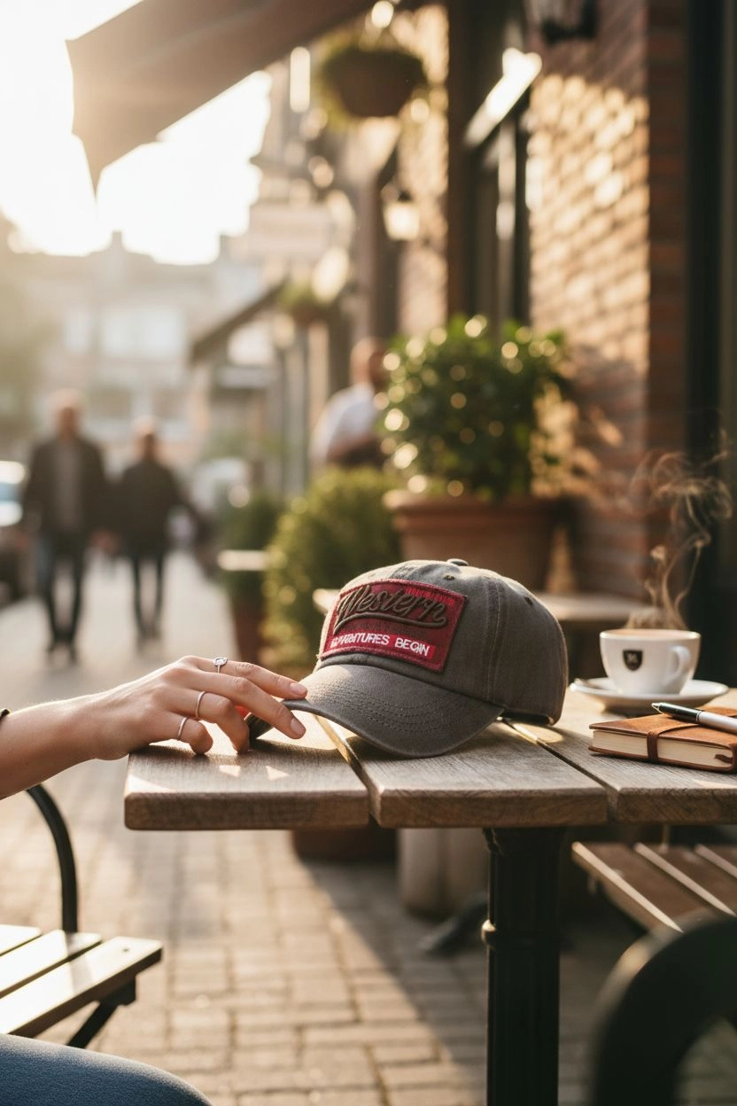 Western Vintage Eskitme Kahverengi Kep Şapka