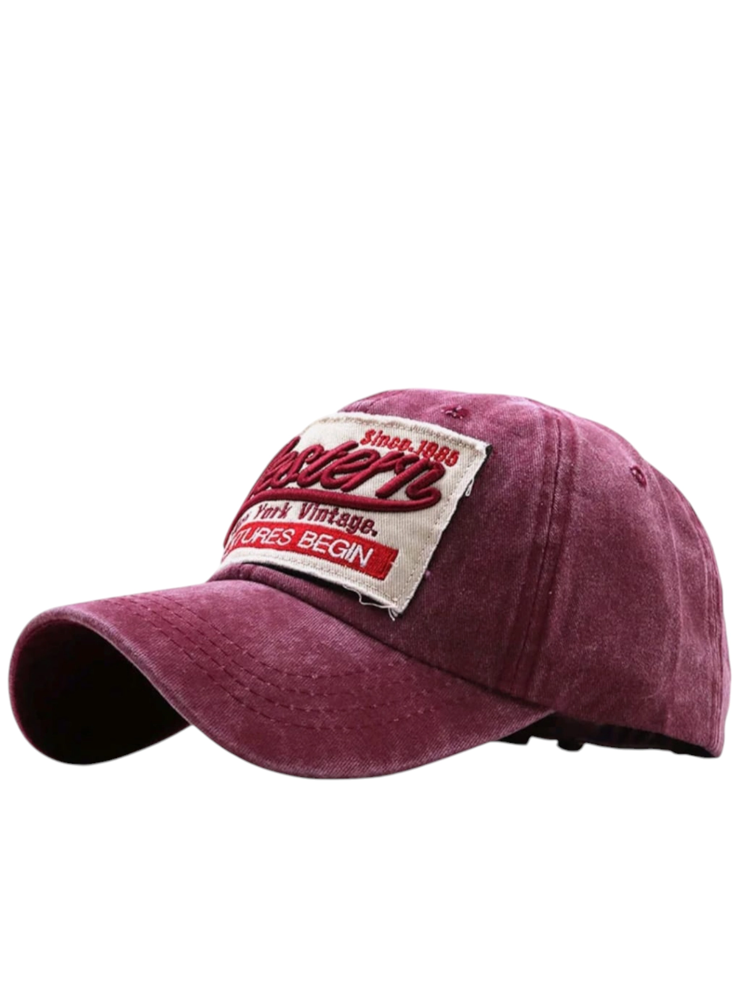 Western Vintage Eskitme Kırmızı Kep Şapka