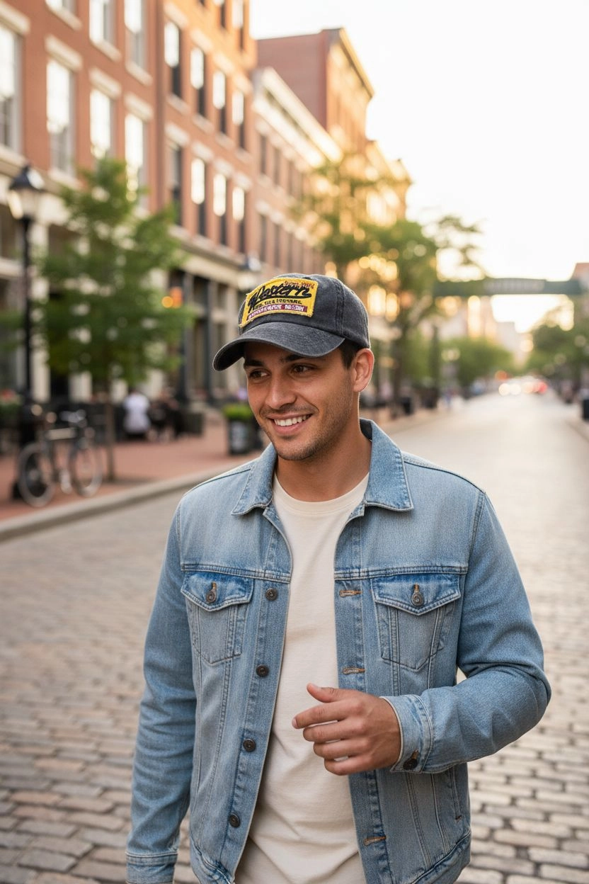 Western Vintage Eskitme Siyah Kep Şapka