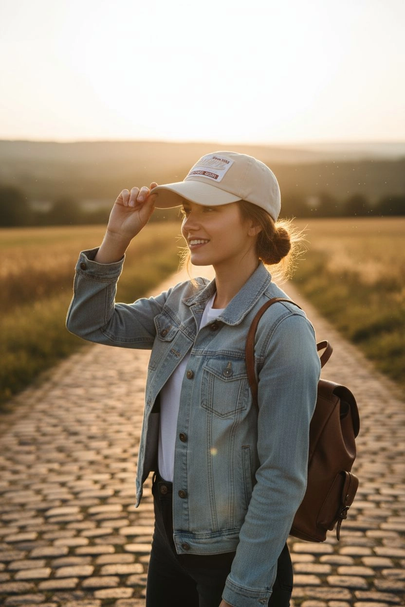 Western Vintage Krem Kep Şapka